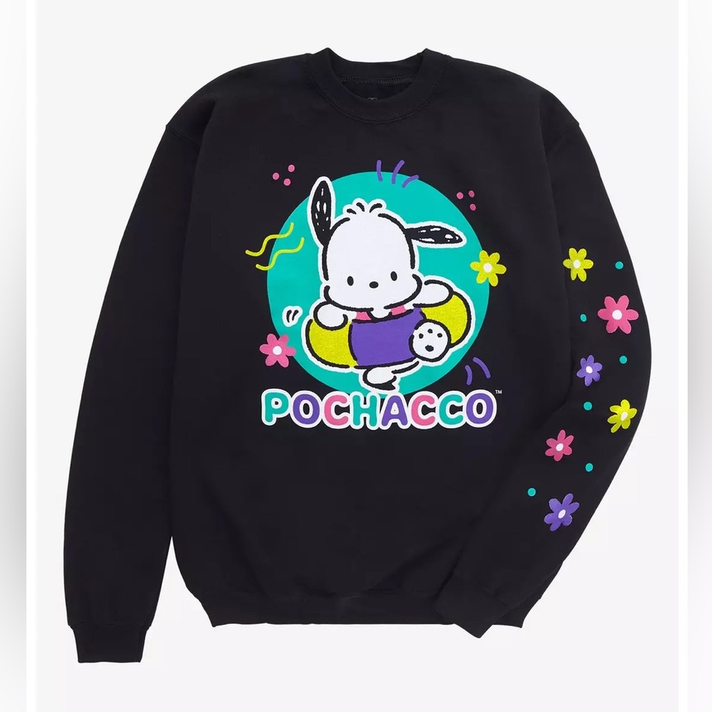 Sanrio Pochacco Summer Floral Crewneck Sweatshirt- BoxLunch Exclusive